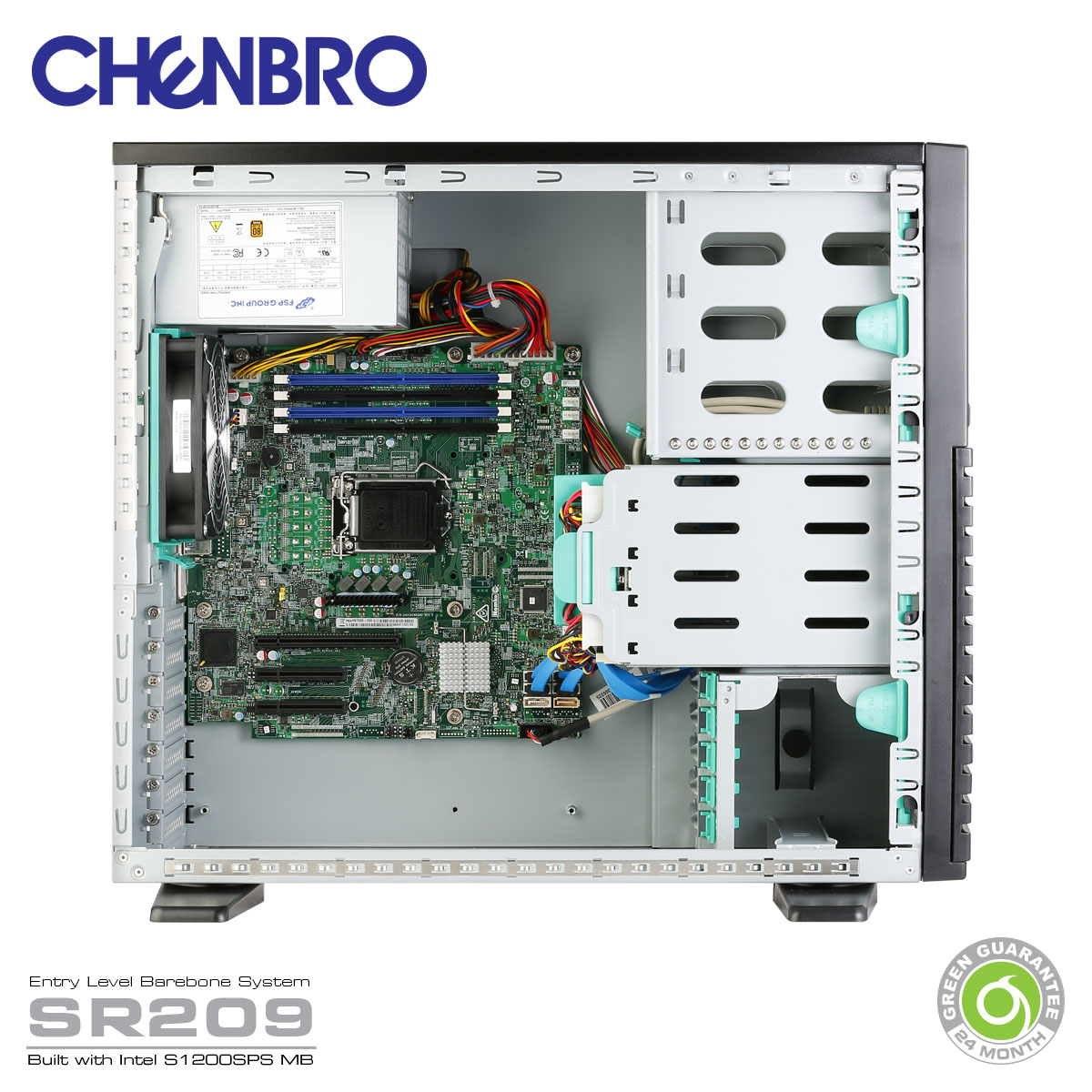 سرور_چنبرو_گارانتی_گرین_chenbro_server_green_guarantee