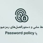 خط‌ مشی و سیاست های رمز عبور یا Password policy