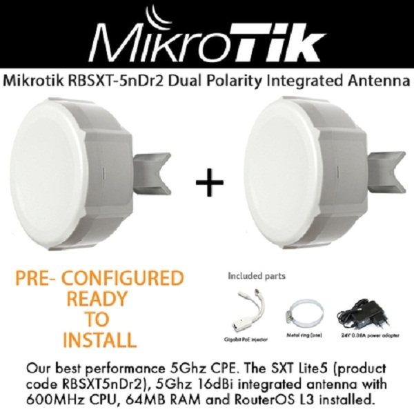 رادیوی وایرلس 5 گیگاهرتز میکروتیک Mikrotik RBSXT5nDr2 SXT Lite5