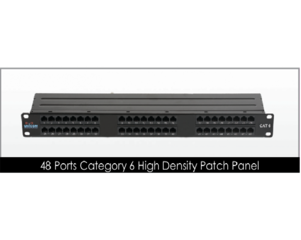 پچ پنل یونیکام 48 پورت cat6