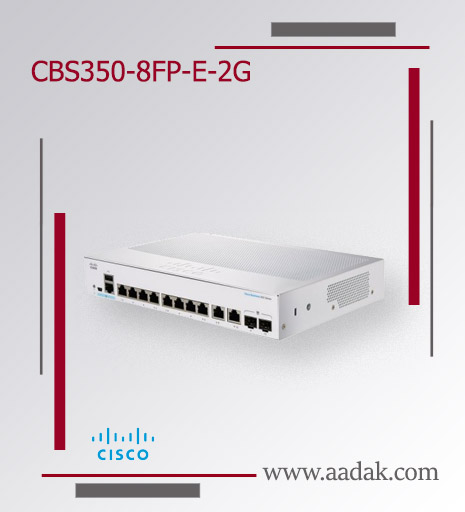 cisco switch CBS350-8FP-E-2G front details