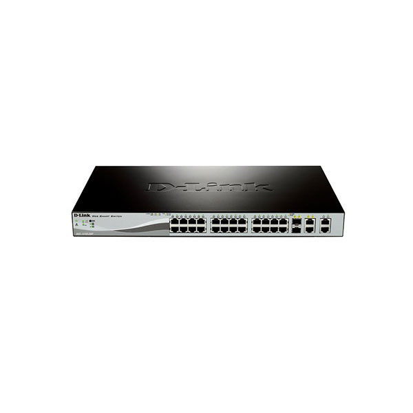 سوییچ 24 پورت هوشمند 10,100 مگابیت POE دی-لینک DES-1210-28P