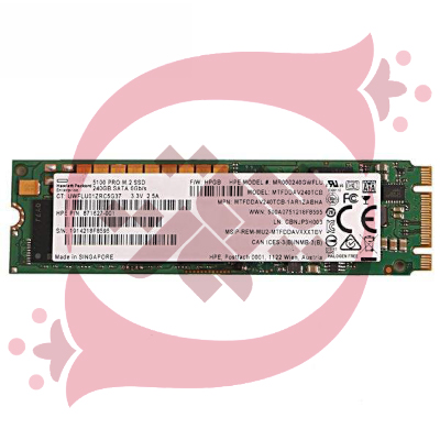 HPE 240GB SATA 6G Mixed Use M.2 2280 DS SSD 875488-B21