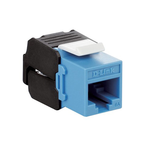 کیستون CAT6A بدون شیلد آبی رنگ دی-لینک NKJ-6ABLU1B21