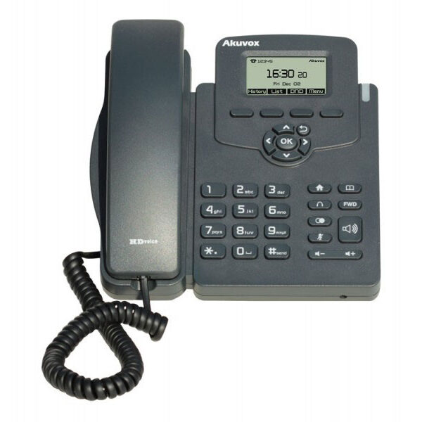 گوشی تلفن تحت شبکه تک خطه وصدای HD آکووکس مدل Akuvox R50P
