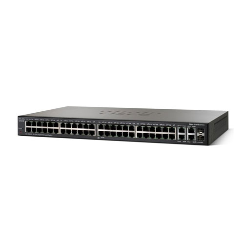 سوئیچ هوشمند سیسکو 48 پورت گیگ دو پورت SFP چهار پورت گیگ Cisco SG300-52