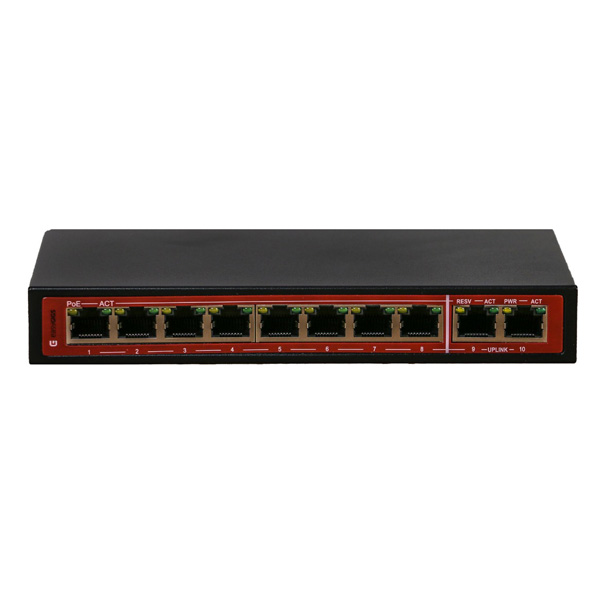 سوئیچ 8 پورت گیگ PoE هوشمند ایزی گیگز SWU-1401-10GP easyGIGS