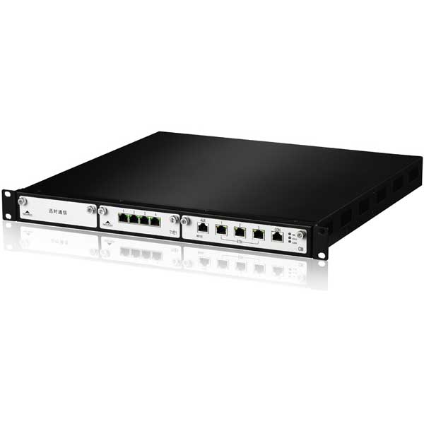 گیتوی ویپ دیجیتال نیوراک دارای 4 پورت E1 و 2 پورت اترنت MX100-TG-4E1 newrock