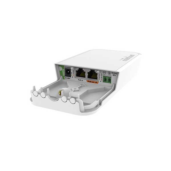 رابط PoE Injector با قابلیت اتصال باطری میکروتیک mUPS Mikrotik