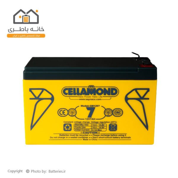 باتری سیلد اسید 12 ولت 7 آمپر سلاموند Cellamondباتری سیلد اسید 12 ولت 7 آمپر سلاموند Cellamond
