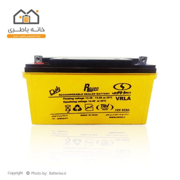 باتری 12 ولت 65 آمپر صبا باتری - Saba Batteryباتری 12 ولت 65 آمپر صبا باتری - Saba Battery