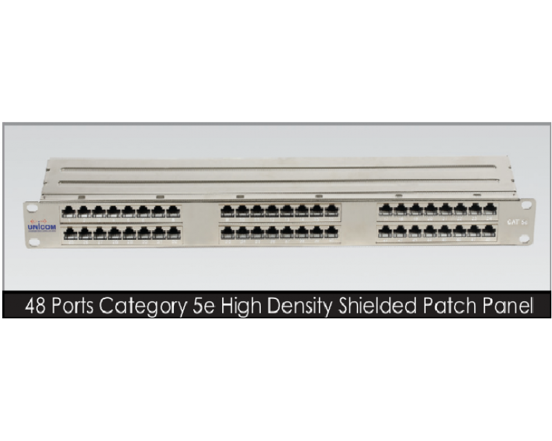 پچ پنل شیلددار یونیکام 48 پورت cat5e