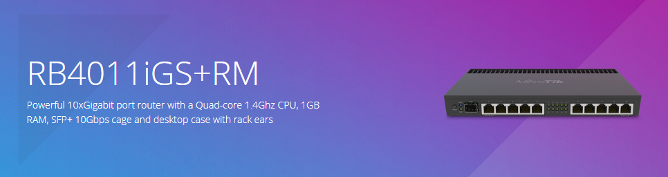 MikroTik RB4011iGS+RM
